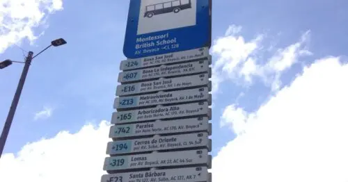 PARADERO SITP MONTESSORI BRITISH SCHOOL  015A03